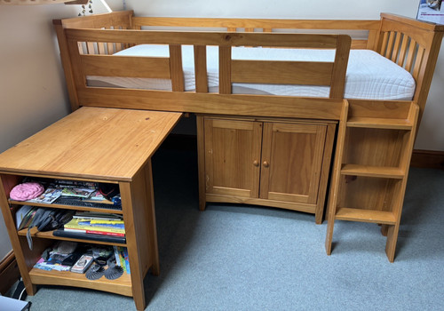 Mid sleeper single bed frame - mid-sleeper,