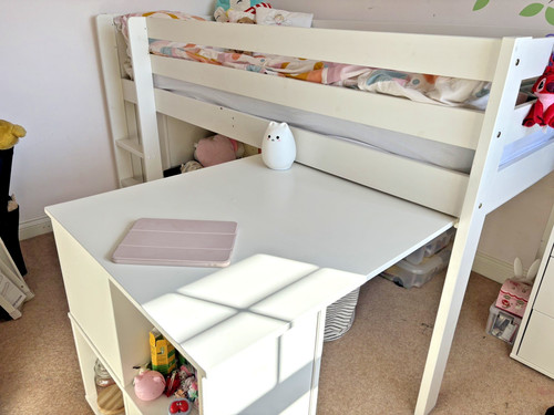 White wood mid sleeper - wood, kids